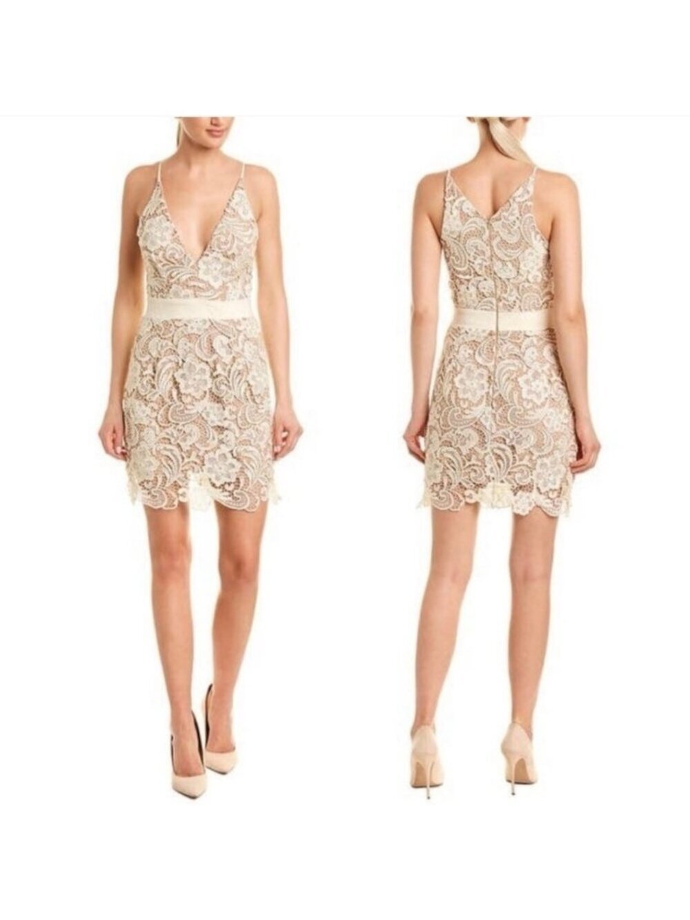 Dress the Population Ava lace mini dress